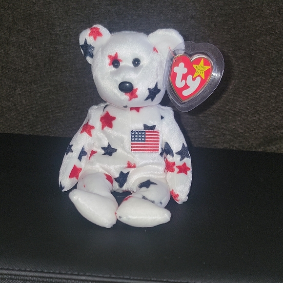 Ty Other - Ty Glory White Bear with Stars Plush Toy